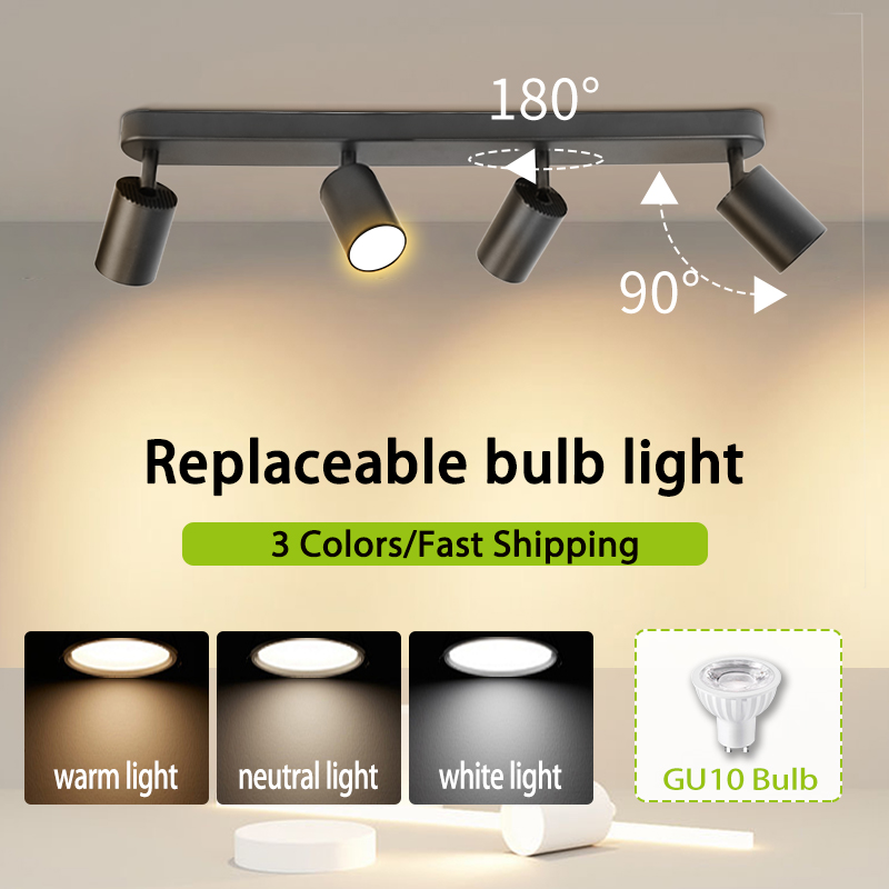 Commercial Kitchen Ceiling - GU10 LEDトラックライト スポットライト 110-220V対応 シーリングランプ GU10