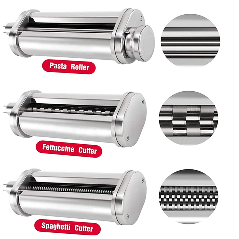 Commercial Kitchen Aid Mixer - KitchenAid パスタローラーフェットチーネスパゲッティカッターセット KitchenAid KA 洗えるスタンドステンレスミキサースパゲッティメーカーカッター