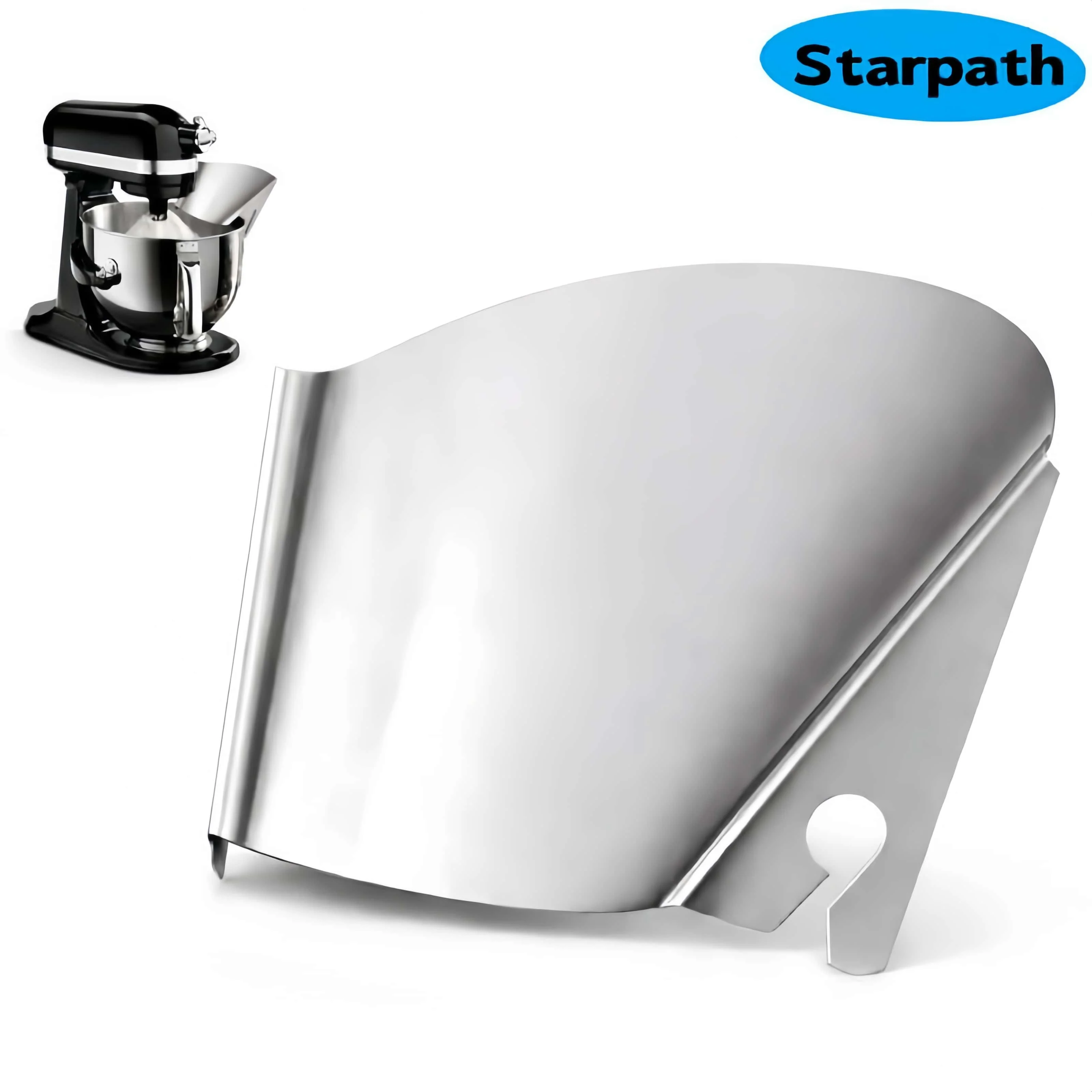Commercial Kitchen Aid Mixer - スタンドミキサーボウル用ステンレススチール製ポアシールド – こぼれ防止スプラッシュガード、キッチンエイド対応、食器洗い機対応