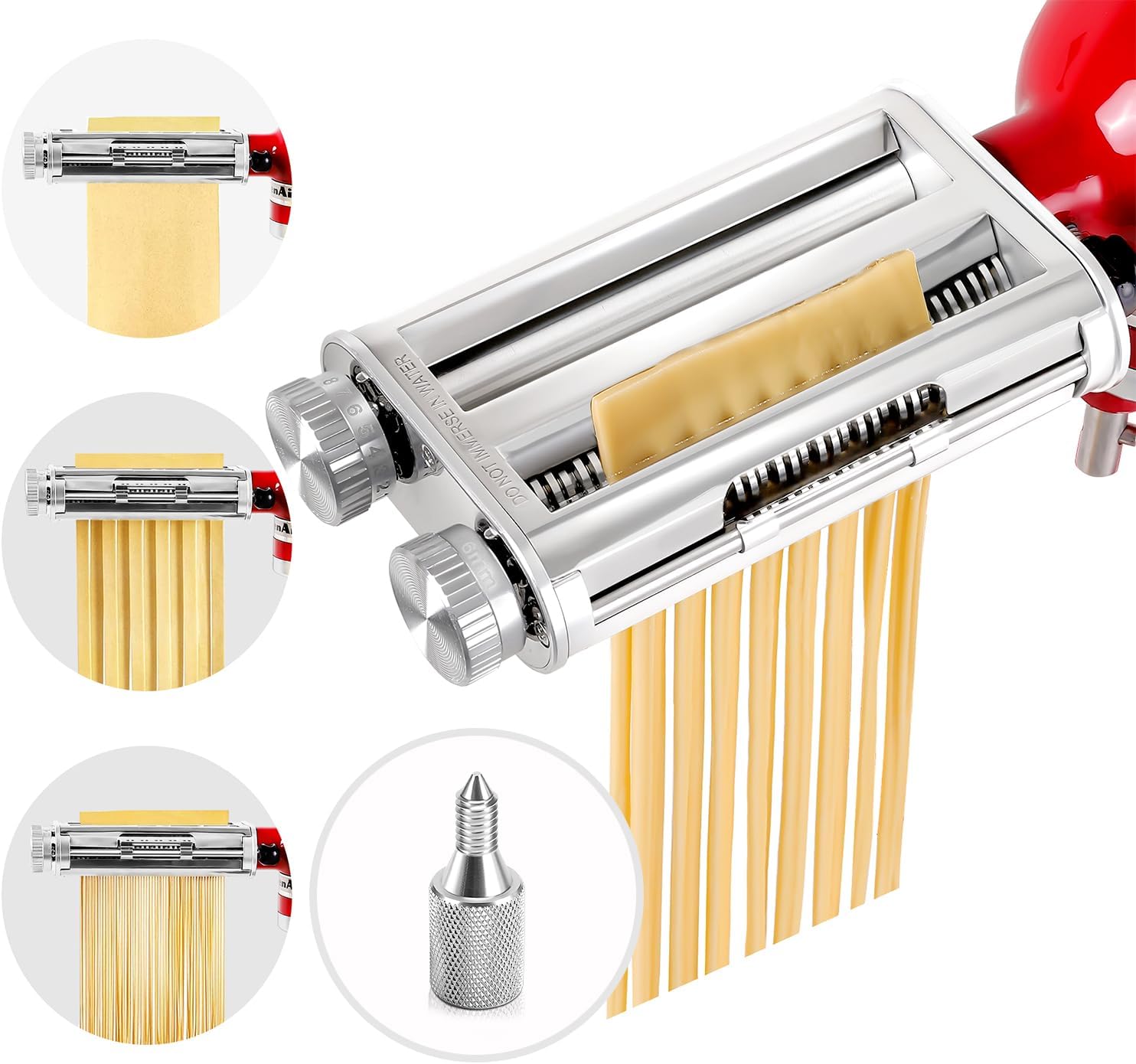 キッチンエイドミキサー3-in-1パスタローラーカッターアタ - Commercial Kitchen Aid Mixer のレビューと価格