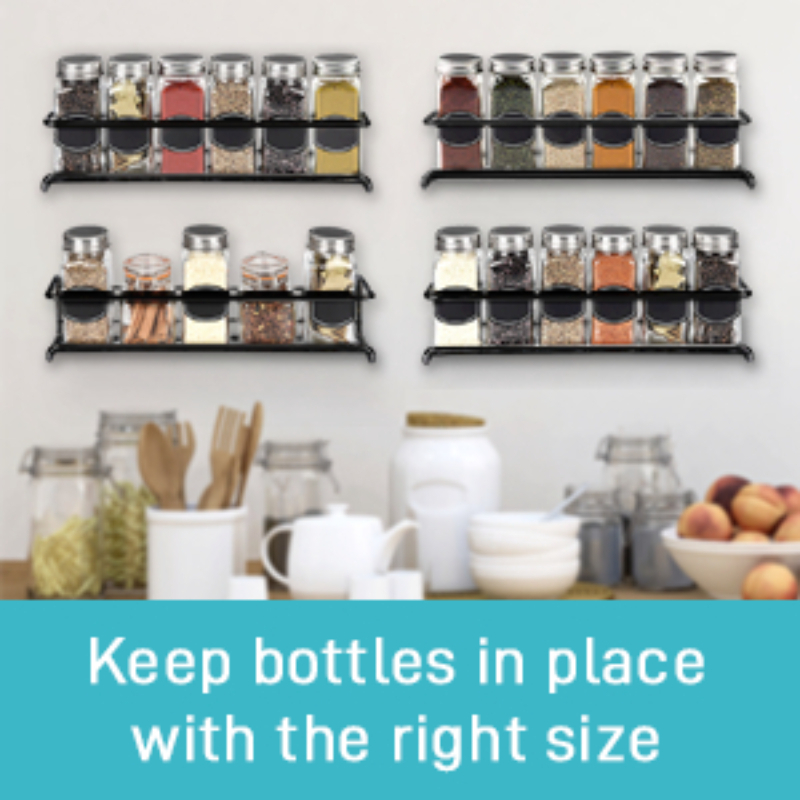 2個セット キッチンスパイスラック 金属製 壁掛け収納ラック - Commercial Kitchen Shelving のレビューと価格