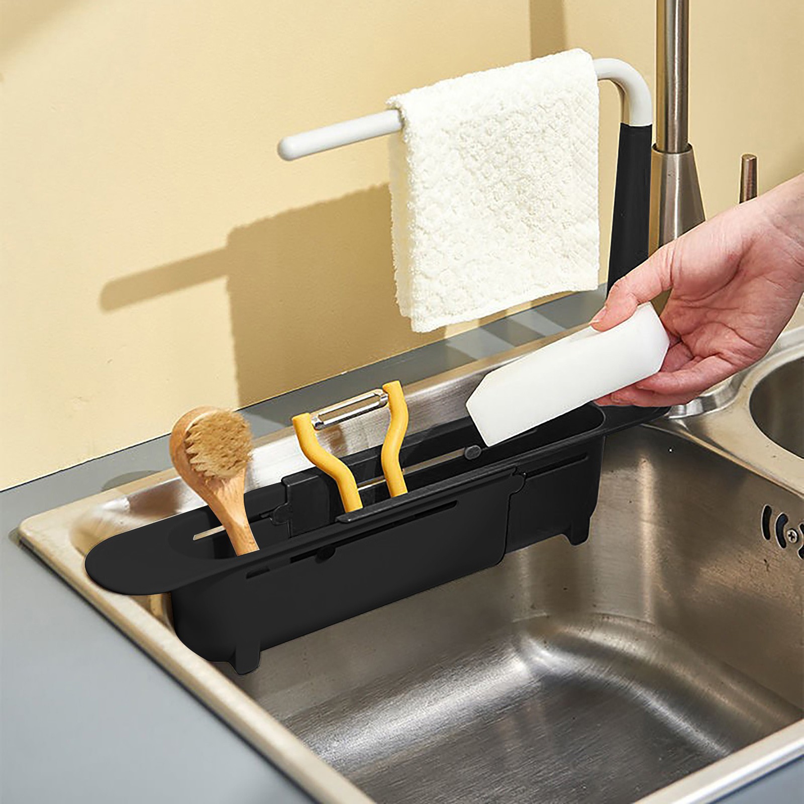 Elescopicシンクの水切り、キッチンオーガナイザー、石 - Commercial Kitchen Shelving のレビューと価格