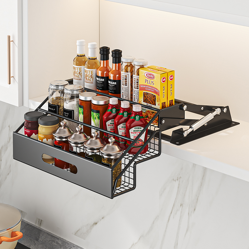 1個 3段式プルダウンオーガナイザー リフト式格納式キッチン - Commercial Kitchen Shelving のレビューと価格