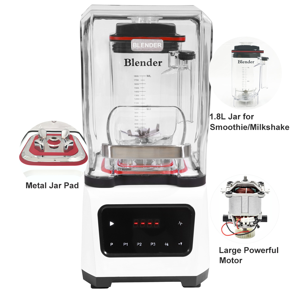ハイパワー1.8L業務用厨房機器ホワイトヘビーデューティーブ - Commercial Blender Heavy Duty のレビューと価格