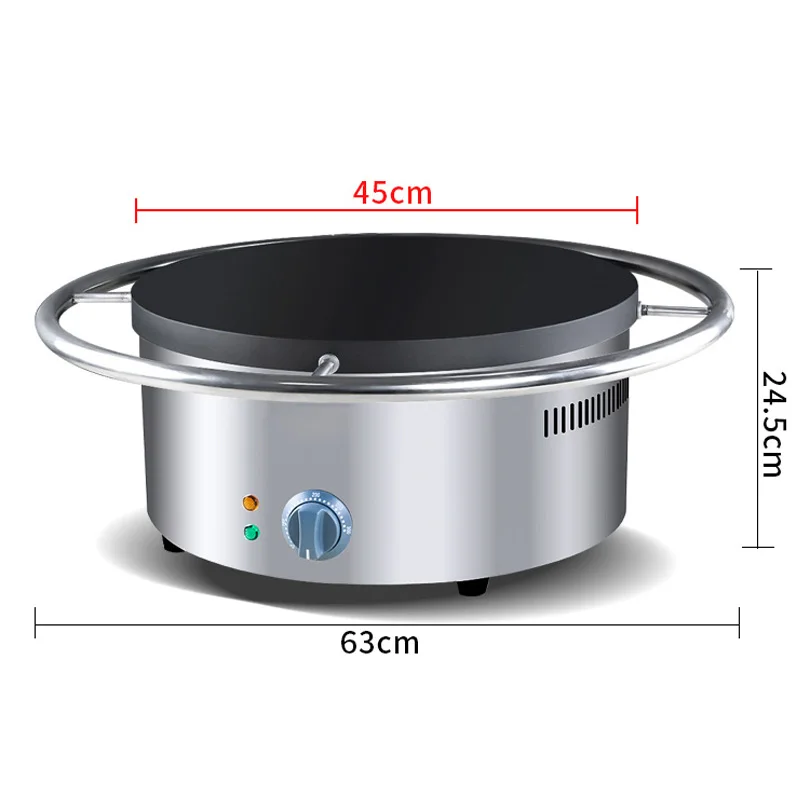 手動回転式電気パンケーキグリドル、伝統的な中華パンケーキパン - Crepe Maker Griddle のレビューと価格
