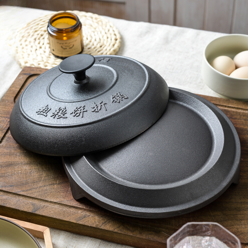 頑丈な本格鋳鉄グリドル、焦げ付き防止フライパン、パンケーキ・ - Crepe Maker Griddle のレビューと価格