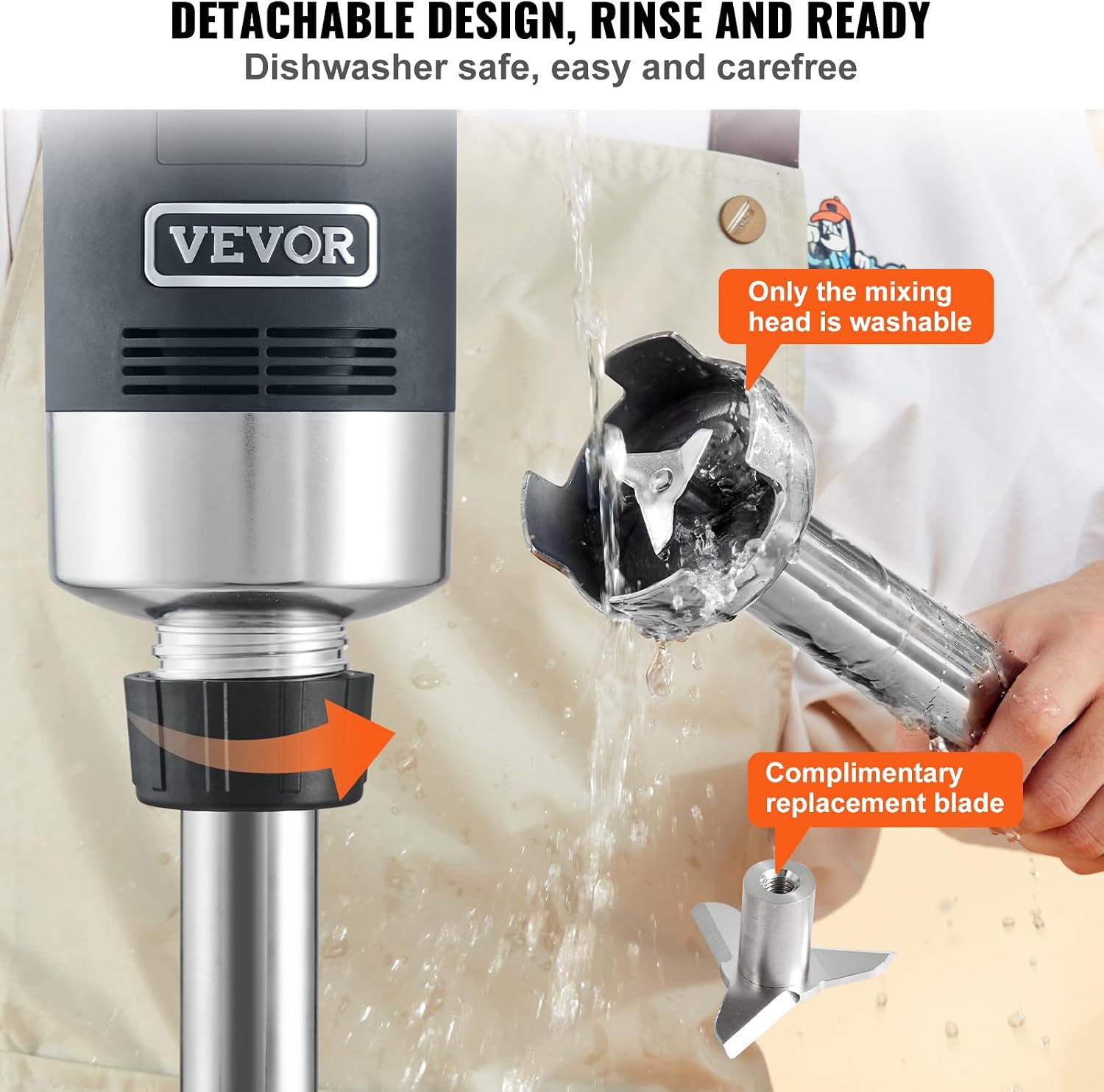 業務用イマージョンブレンダー、750W 16インチヘビーデュ - Commercial Blender Heavy Duty のレビューと価格
