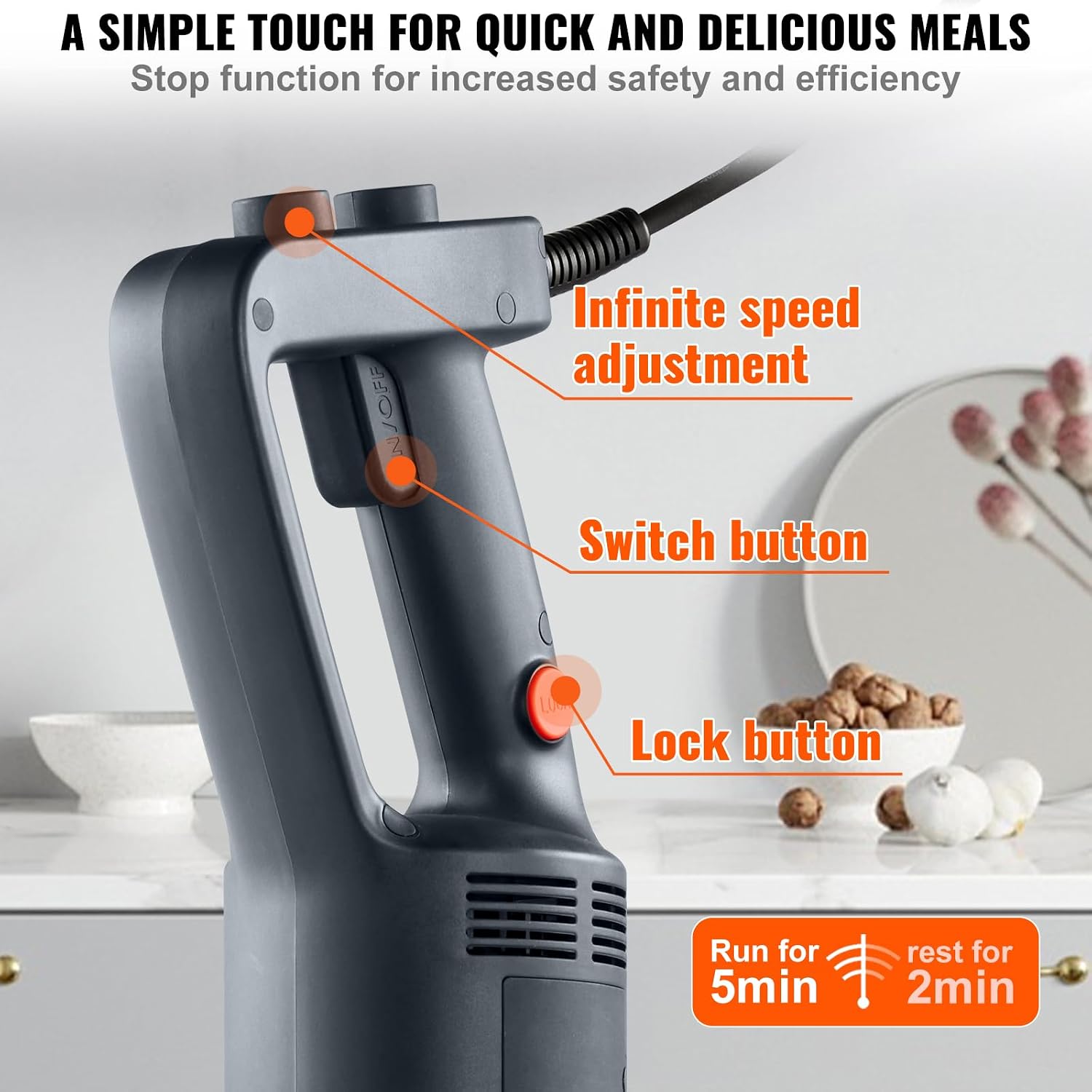 業務用イマージョンブレンダー、750W 16インチヘビーデュ - Commercial Blender Heavy Duty のレビューと価格
