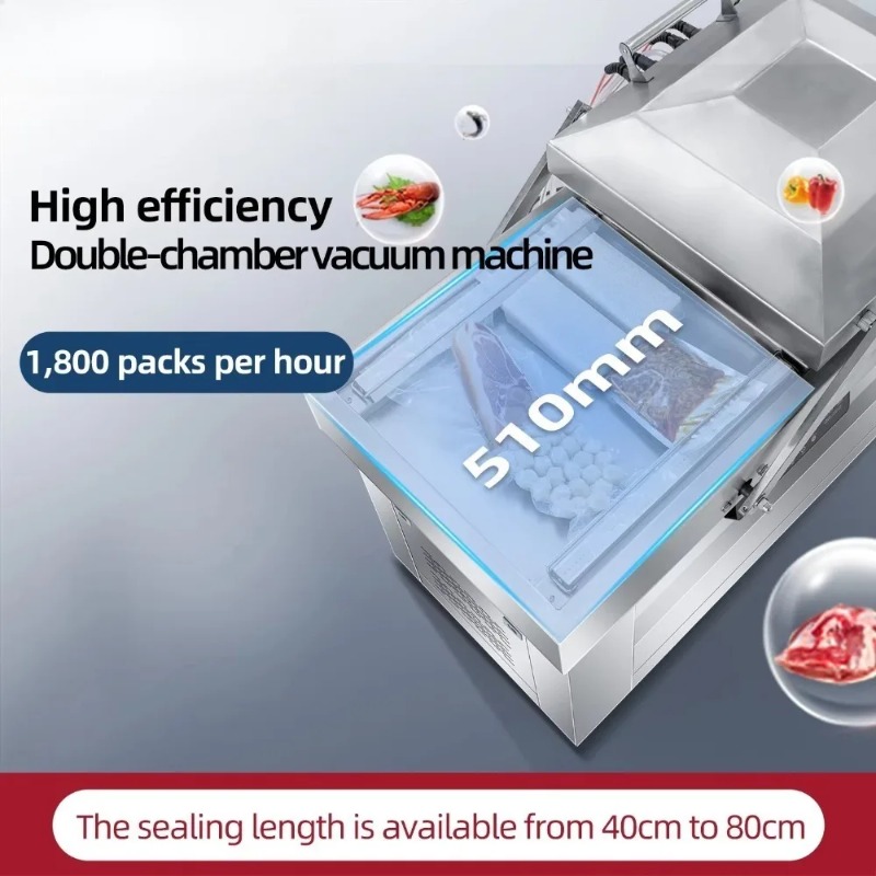 二重チャンバー真空包装機 大型業務用食品包装機 調理済み食品 - Vacuum Sealer のレビューと価格