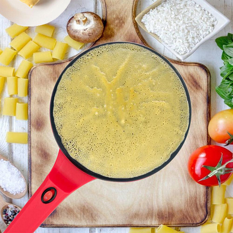 片面加熱式電気クレープメーカー 家庭用 火傷防止ハンドル付き - Crepe Maker Griddle のレビューと価格