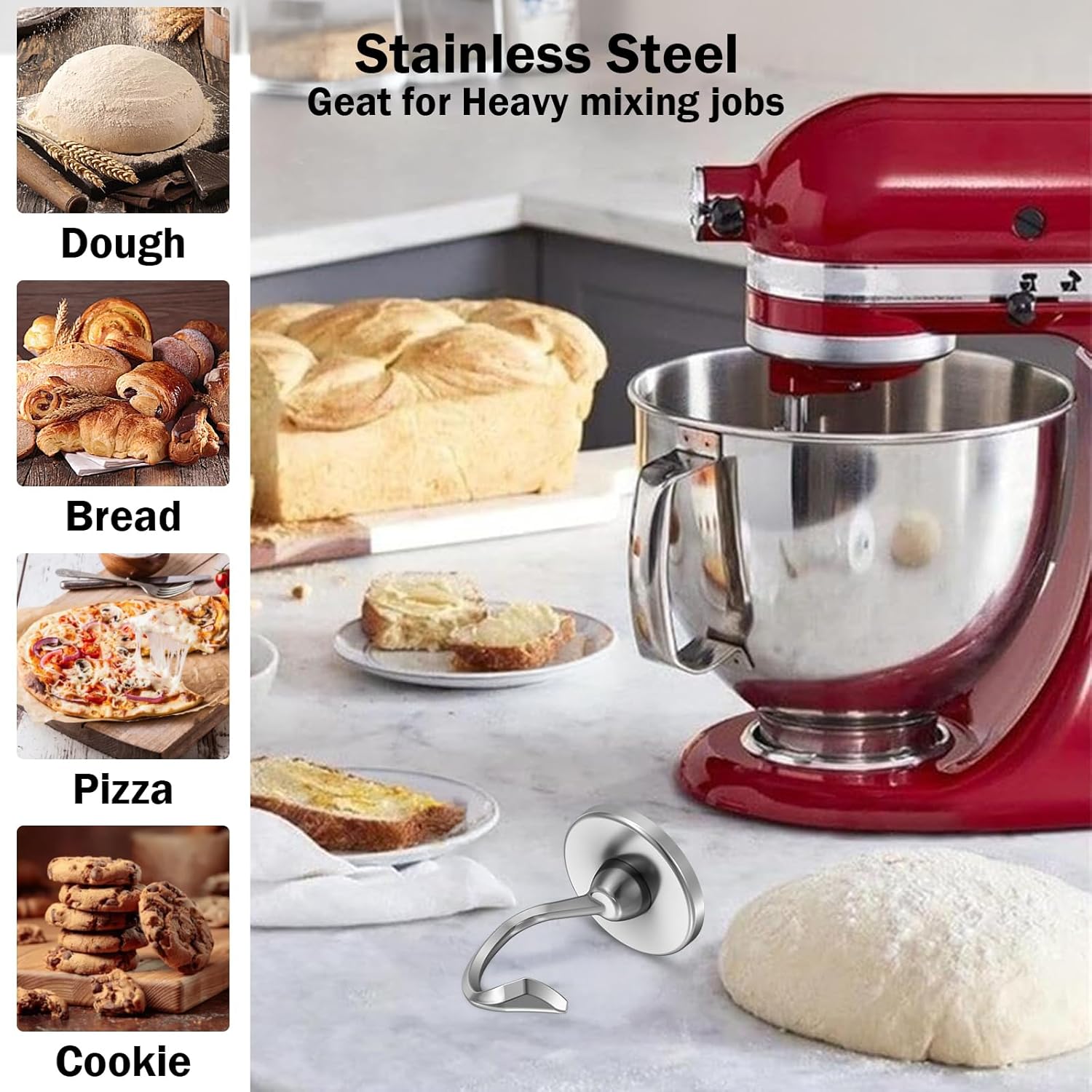 キッチンエイド4.5～5クォートティルトヘッドスタンドミキサ - Commercial Kitchen Aid Mixer のレビューと価格