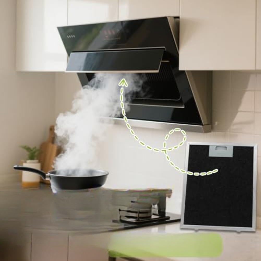 レンジフード用に設計された活性炭フィルター 57x47cm  - Commercial Kitchen Hood Design のレビューと価格