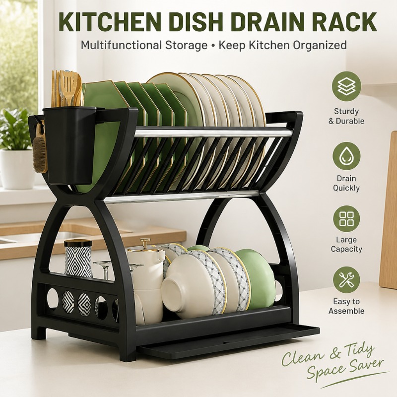 2段式食器乾燥ラック キッチンオーガナイザー ボウル・プレー - Commercial Kitchen Shelving のレビューと価格