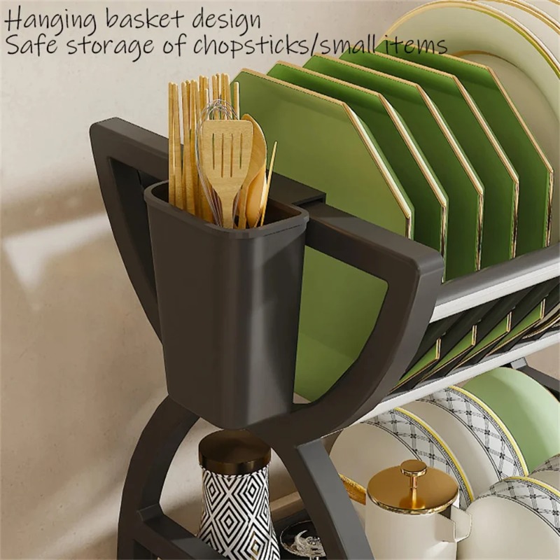 2段式食器乾燥ラック キッチンオーガナイザー ボウル・プレー - Commercial Kitchen Shelving のレビューと価格