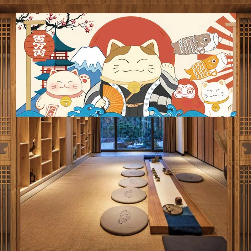 VIKAMA 日本の富士着物のれん ドアカーテン ベルクロパ - Commercial Kitchen Ceiling のレビューと価格