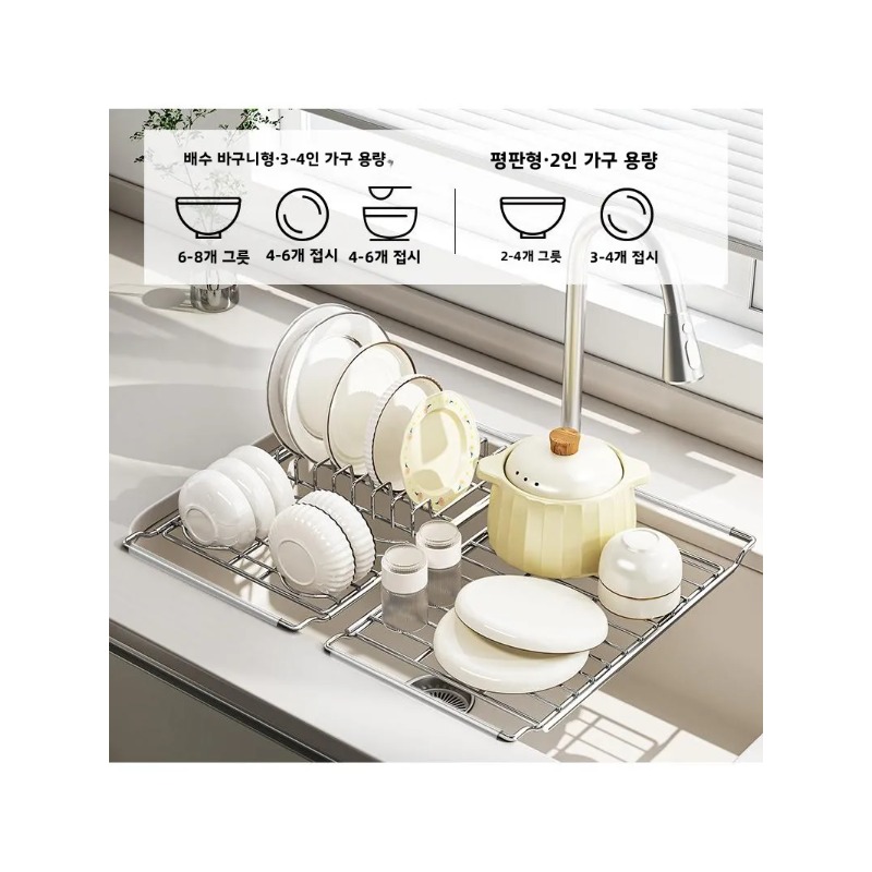 拡張可能なステンレス製食器乾燥ラック、排水バスケット、キッチ - Commercial Kitchen Shelving のレビューと価格